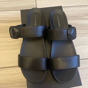 Banana Republic Two Strap Buckle Sandals